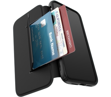 Speck Presidio Folio Leather iPhone XR (iPhone XR) Zwart