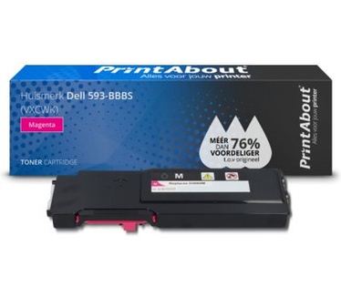 PrintAbout Huismerk Dell 593-BBBS (VXCWK) Toner Magenta