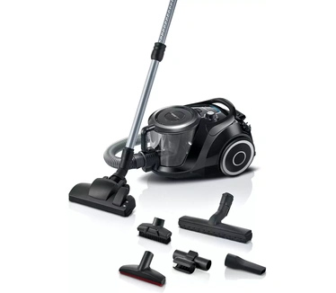Bosch Serie | 6 Hausgeräte BGC41XSIL, zakloze stofzuiger serie 6, zwart, 700 W, 68 decibel