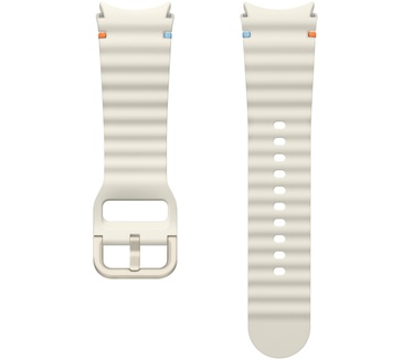 Samsung Galaxy Watch7 Sport Rubberen Band Wit S/M