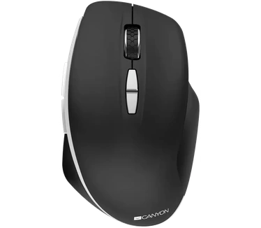 Canyon MW-21 - Muis - 2.4 GHz - Zwart - Muis - Optisch - 7 knoppen - Zwart