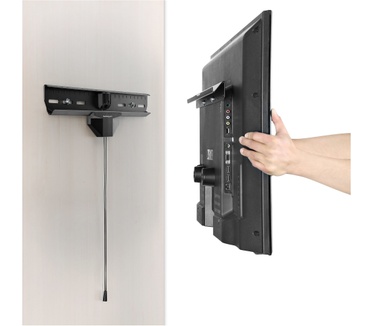 Startech.com TV Muurbeugel voor Gipswand Heavy Duty VESA TV Beugel voor 80" Scherm (max 50kg) Universele TV Ophangbeugel Kantelbare Televisie Muursteun voor Holle en Volle Wand