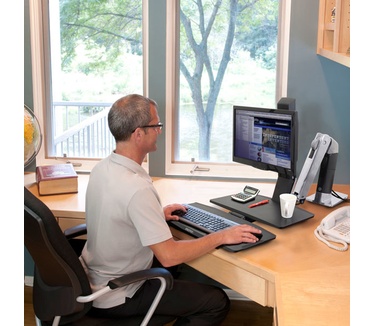 Ergotron WorkFit-A, Single HD @ Worksurface+