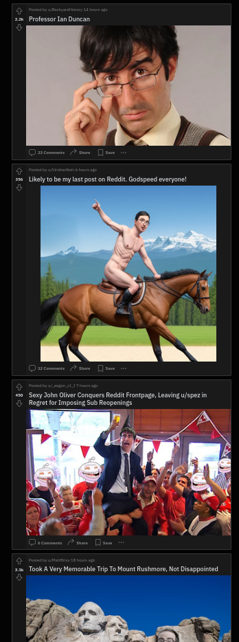 John Oliver Reddit