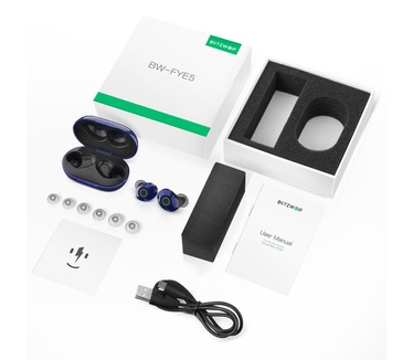 BlitzWolf BW-FYE5 Mini True Wireless Earbuds (Blauw, Zwart)