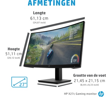 HP X27c Zwart