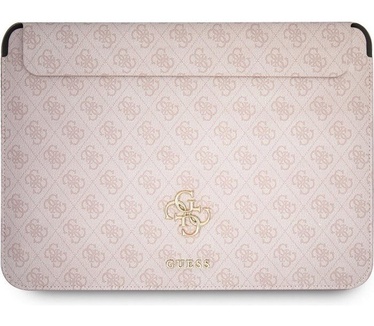 Guess 4G Metal Laptop Sleeve voor o.a. Notebooks (13") - Roze Roze