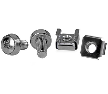 Startech.com 50 Stuks M6 Montageschroeven en kooimoeren voor Serverracks