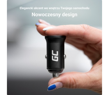 Green Cell GC CADM-GC-36AA - USB-Ladegeraet 36 W 2x USB-A schwarz
