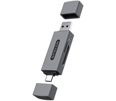 Sitecom USB-A + USB-C Stick Card Reader (104MB/s) kaartlezer