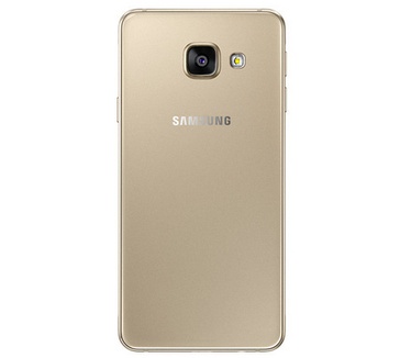 Samsung Galaxy A3 (2016) + Flipcover Goud