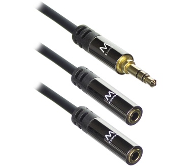 Ewent EW9236 Audio Splitter 3.5mm male to 2x 3.5mm female 0.15m