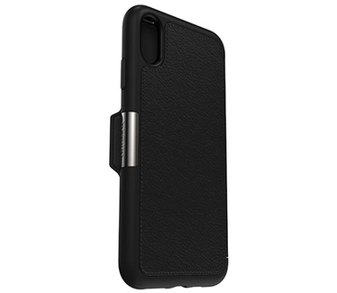 Otterbox Strada Premium Leather Folio Case (iPhone XS Max) Zwart