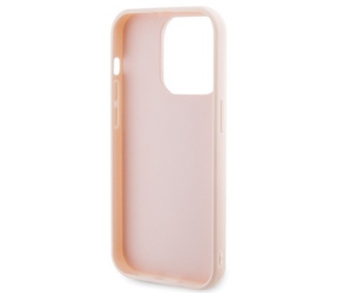 Karl Lagerfeld 3D Glitter Back Case - iPhone 15 Pro (6.1") - Roze Roze
