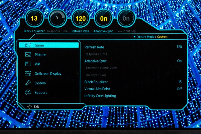 Samsung Odyssey G8 OLED - Osd