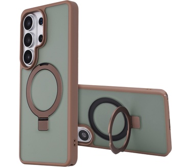 Accezz Ring Stand Backcover met MagSafe Samsung Galaxy S26 Ultra - Bruin