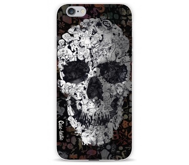 Casetastic Softcover Apple iPhone 6 - Doodle Skull BW