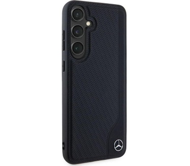Mercedes-Benz Debossed Line Back Case - Galaxy S24 (S921) - Zwart Zwart