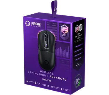 Lorgar Mouse MSA10W Lightweight 7 buttons Wireless Black (LRG-MSA10W-BK)