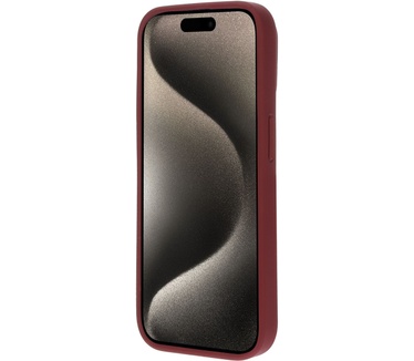 Mobiparts Silicone Cover Apple iPhone 15 Pro Plum Red