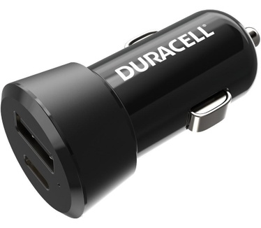 Duracell Type-C/Type-A In-Car Charger 3A