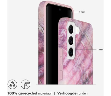 Selencia Aurora Fashion Backcover Samsung Galaxy S22 - Duurzaam hoesje - 100% gerecycled - Ocean Shell Purple