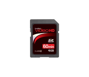 Sandisk Secure Digital Video HD&#8482; SDHC 4GB