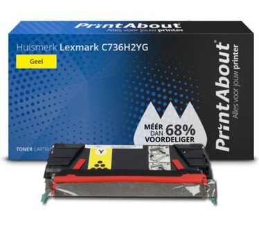 Lexmark C736, X736, X738 10K gele tonercartridge