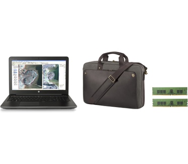 HP ZBook 15 G3 T7V53ET bundel (extra geheugen + tas)