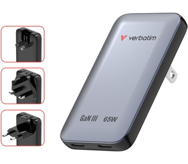 Verbatim Essentials Slim GaN-oplader
