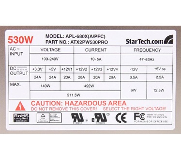 Startech.com Professional 530 Watt