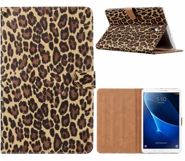 Panter print lederen standaard hoes voor de Samsung Galaxy Tab A (10.5 inch)