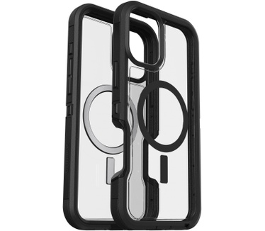Otterbox Defender Series XT Clear voor MagSafe voor iPhone 16 Plus, Dark Side