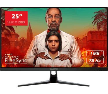 25" RAIDER-75Hz GAMING Zwart