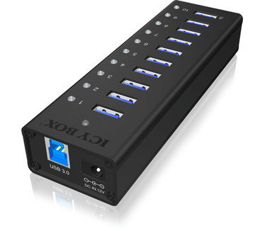 Raidsonic Icy Box IB-AC6110 10-Port USB 3.0 Hub