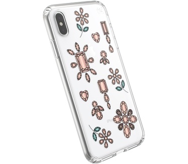 Speck Presidio Clear + Print Apple iPhone XS Max Dancingdiamonds Peach Gold/Clear