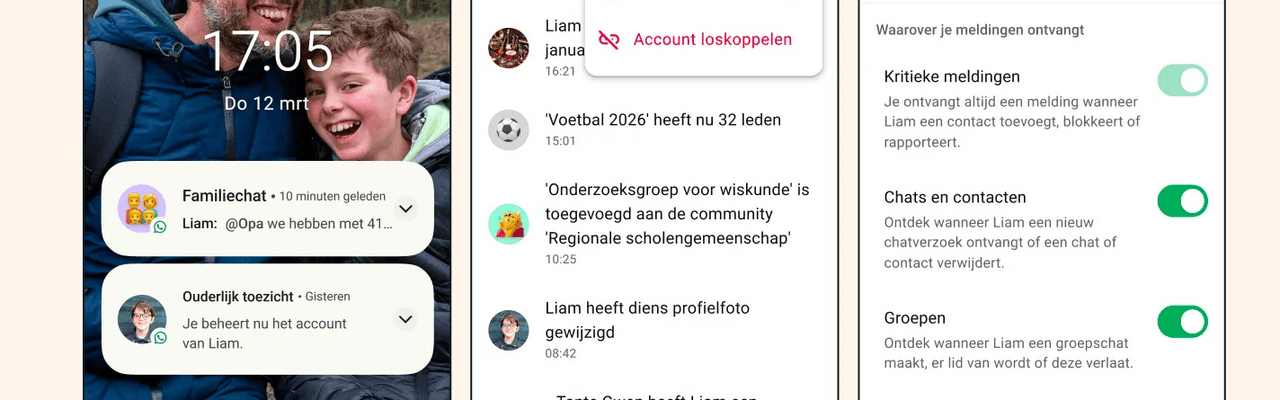 Image for the article: WhatsApp geeft ouders grip op kinderaccounts zonder chats mee te lezen