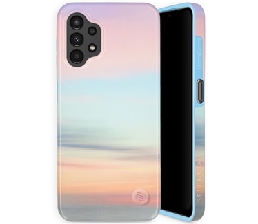 Selencia Aurora Fashion Backcover Samsung Galaxy A13 (4G) - Duurzaam hoesje - 100% gerecycled - Sky Sunset Multicolor