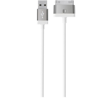 Belkin 30 pin Dock Connector naar USB kabel 1,2 meter - Wit