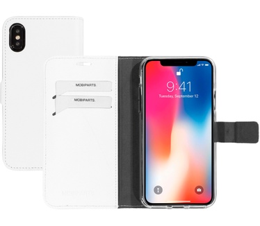 Mobiparts Saffiano Wallet Case Apple iPhone X, iPhone XS White