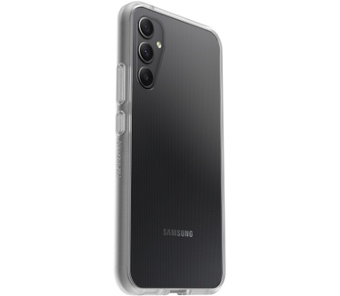 Otterbox OtterBox Drop Protection-bundel voor Galaxy A34 5G; React doorzichtige behuizing getest volgens militaire standaard en prestatie glazen schermbeschermer 2x antikrastechnologie (Galaxy A34 5G) Transparant