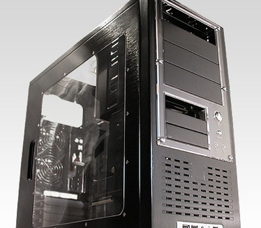 Super Flower SF 301 T3 zwart exterieur (grijs bg)