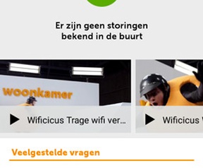Ziggo Service app screens