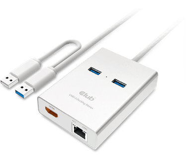 Club 3D SenseVision USB 3.0 to HDMI with Ethernet & 2x USB 3.0