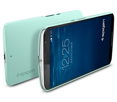 Spigen Case Thin Fit Motorola Nexus 6 SGP11234 (Mint) (Nexus 6) Zwart