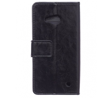 Microsoft Lumia 550 Wallet Flip Case Zwart