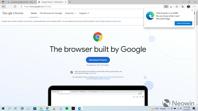 Microsoft Edge Chrome