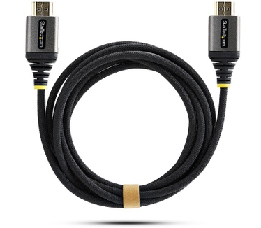 Startech.com 3m Premium Gecertificeerde High Speed HDMI Kabel, Ultra Flexibele Gevlochten High Flex HDMI Kabel, 4K 60Hz / 1440p 144Hz met HDR10 / ARC, 18Gbps