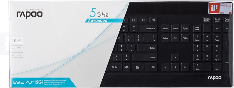 Specificaties van Rapoo E9270P (Qwertz) Zwart - Tweakers