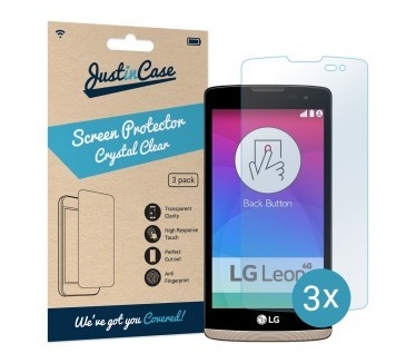 Just in Case Screen Protector LG Leon - 3 stuks - Crystal Clear